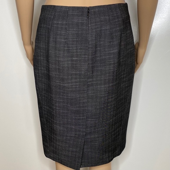 Ann Taylor black & gray tweed pencil skirt - Picture 4 of 8